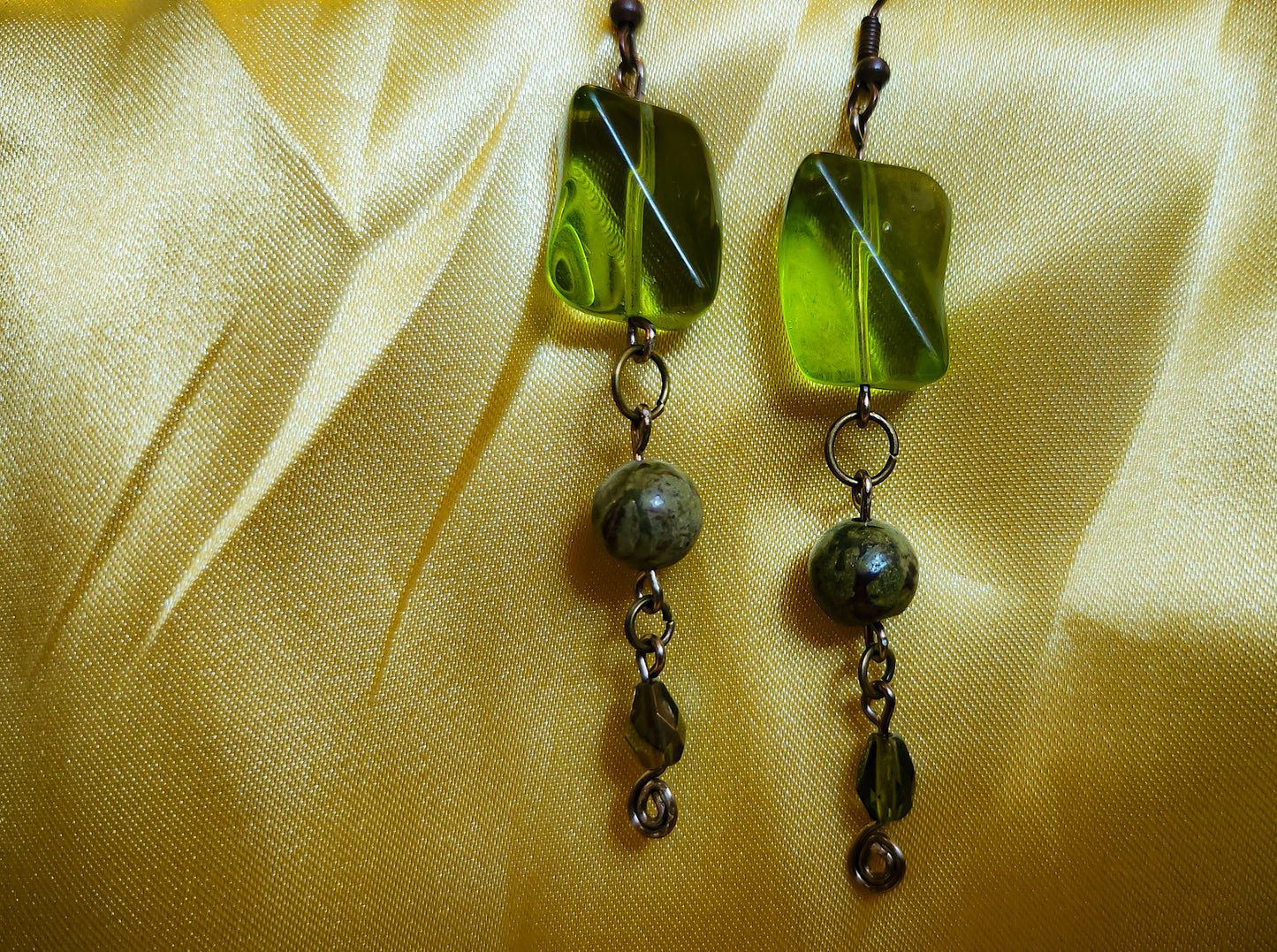 Green Dragon Earrings