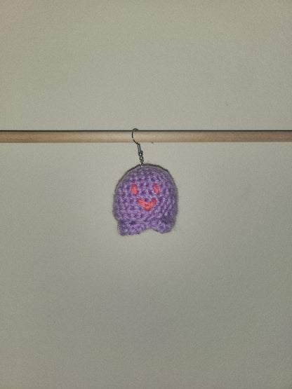 Crocheted Ghost Earrings