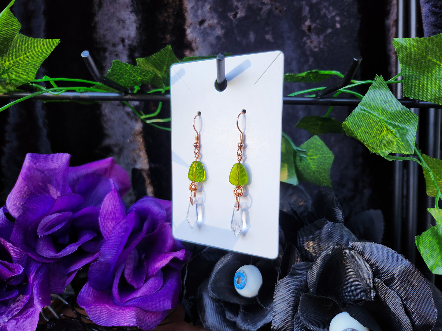 Leaf Pendant Earrings