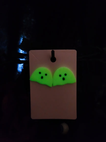 Glow in the Dark Ghost Studs