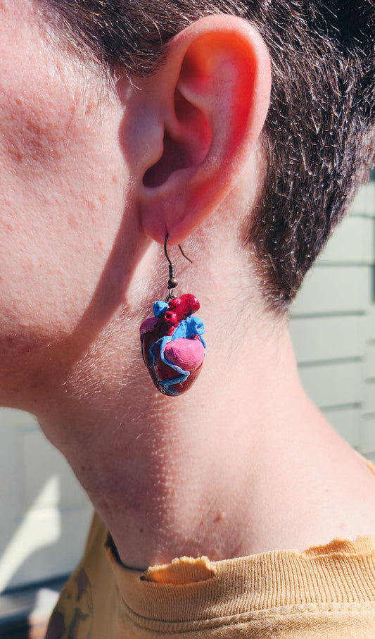 Anatomical Heart Earrings