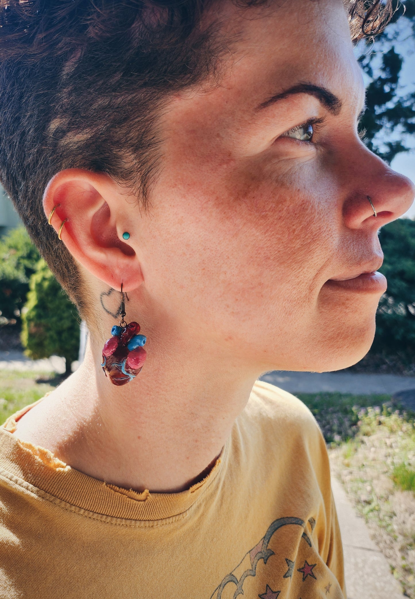 Anatomical Heart Earrings