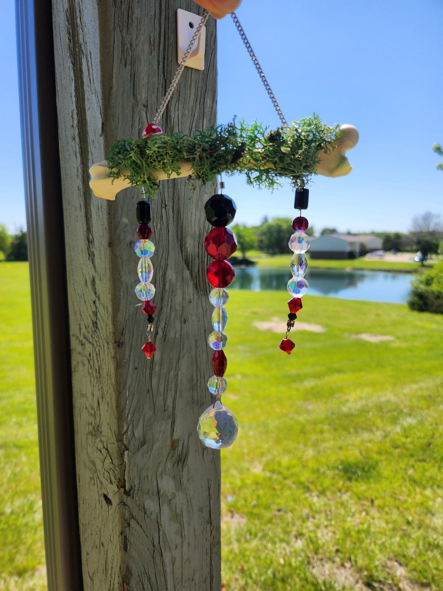 Mossy Bone Suncatcher